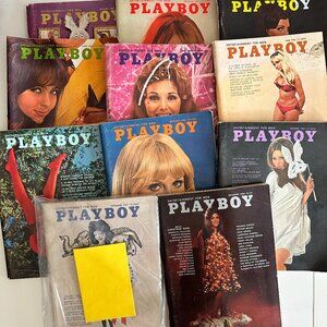 1968 Playboy Collection (11 Issues) – Includes Stanley Kubrick Interview